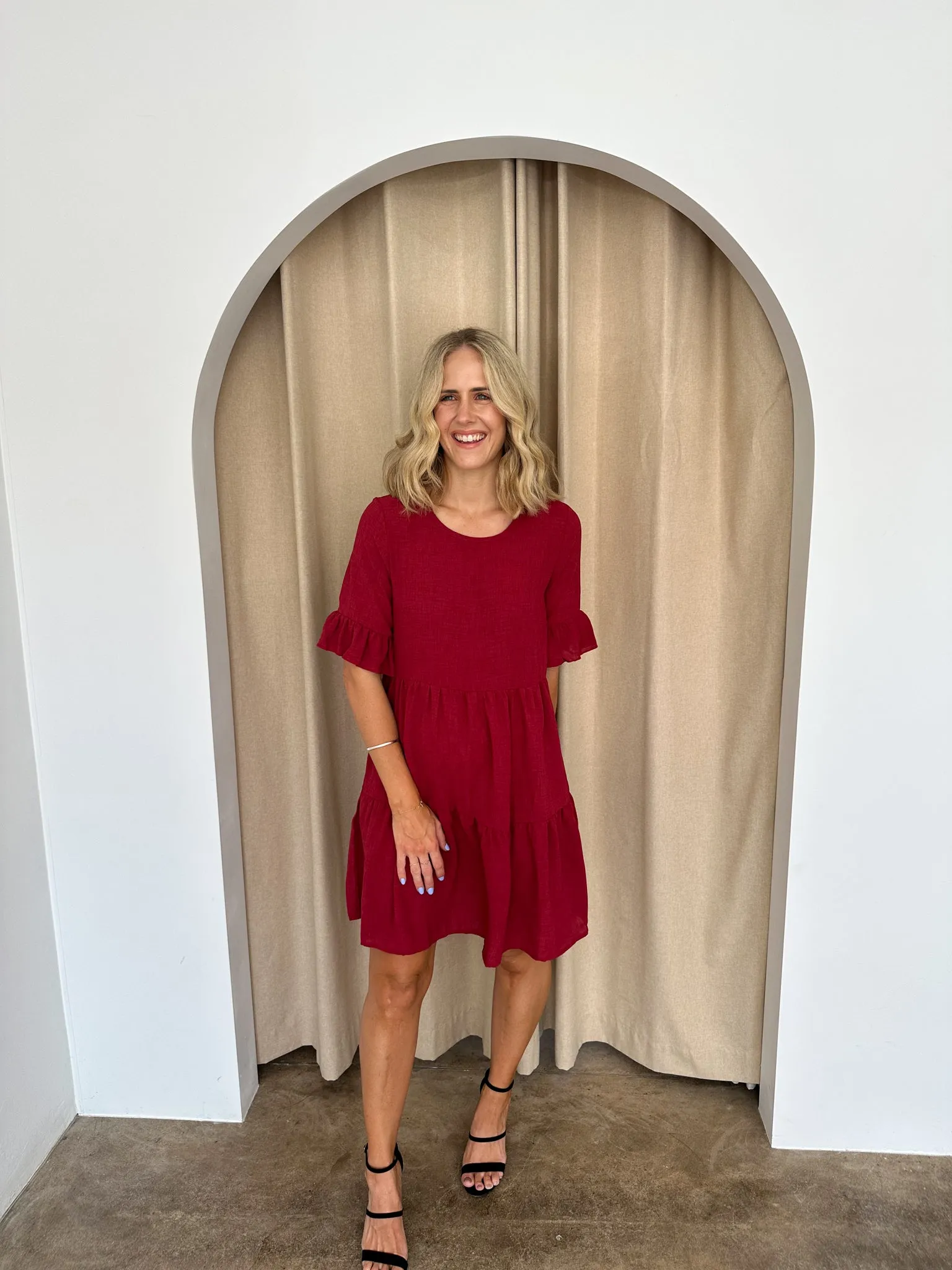 Hayden Dress -Red