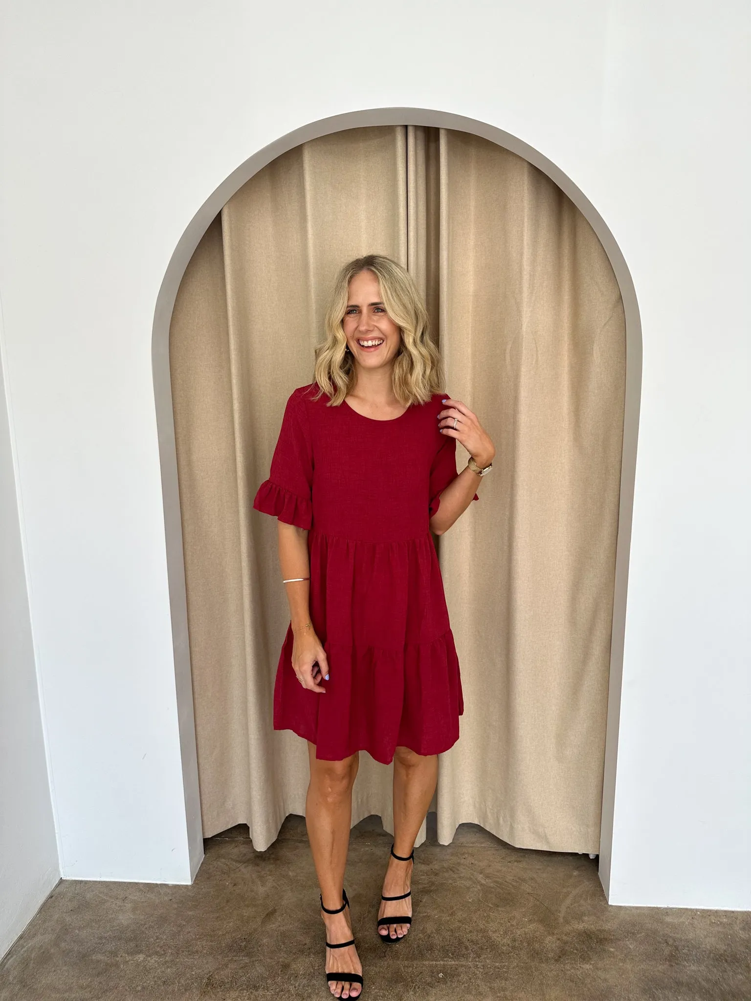 Hayden Dress -Red