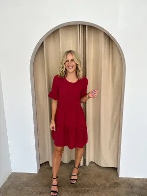 Hayden Dress -Red