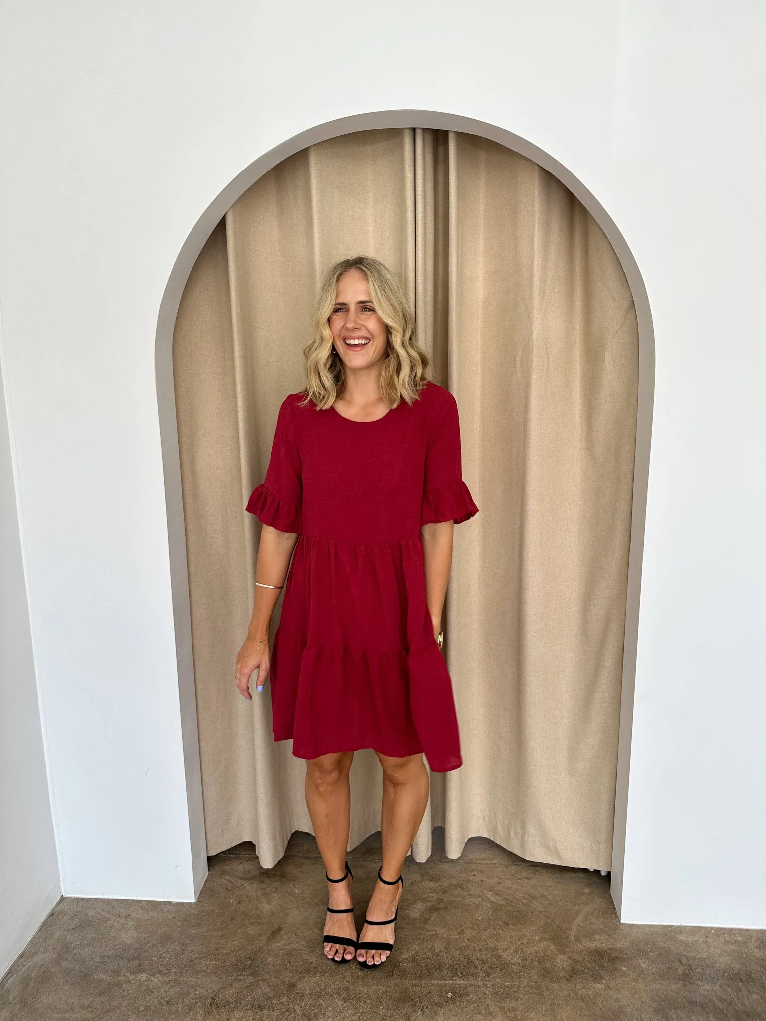 Hayden Dress -Red