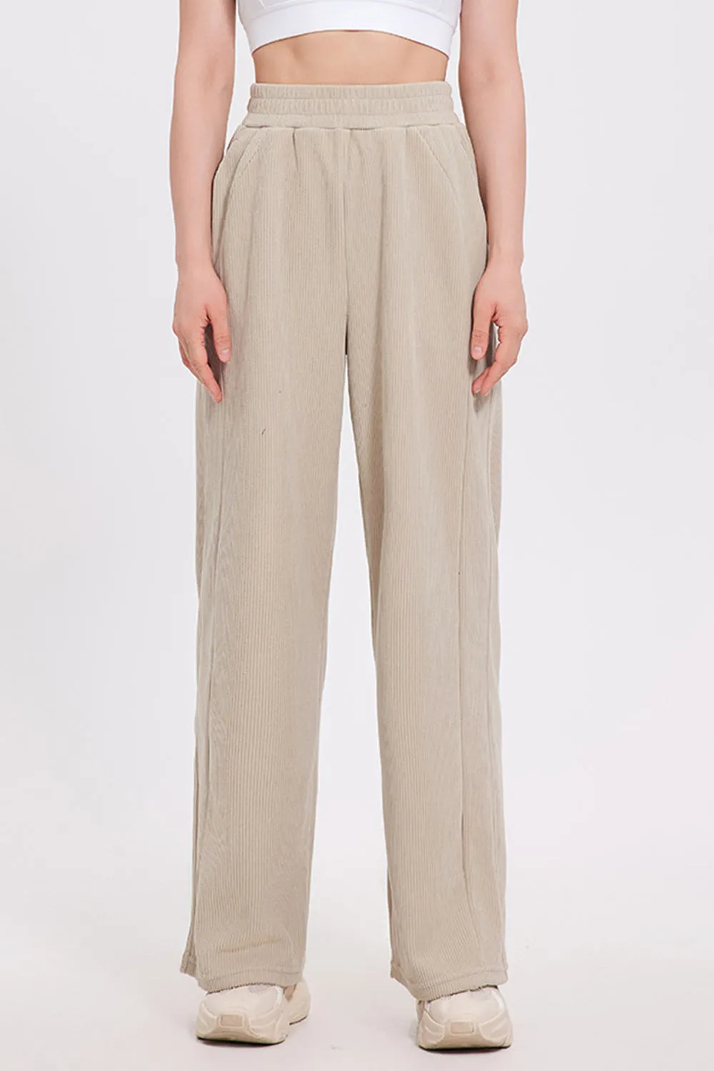 Hazel Blues® |  Basic Bae Elastic Waist Wide Leg Pants