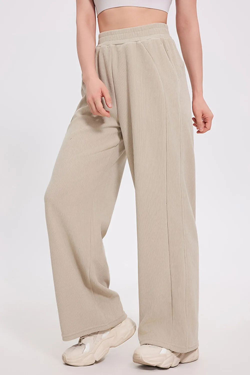 Hazel Blues® |  Basic Bae Elastic Waist Wide Leg Pants