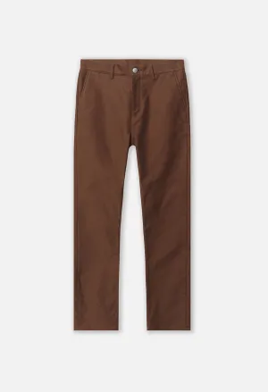 High Rise Straight Moleskin Pant / Cedar
