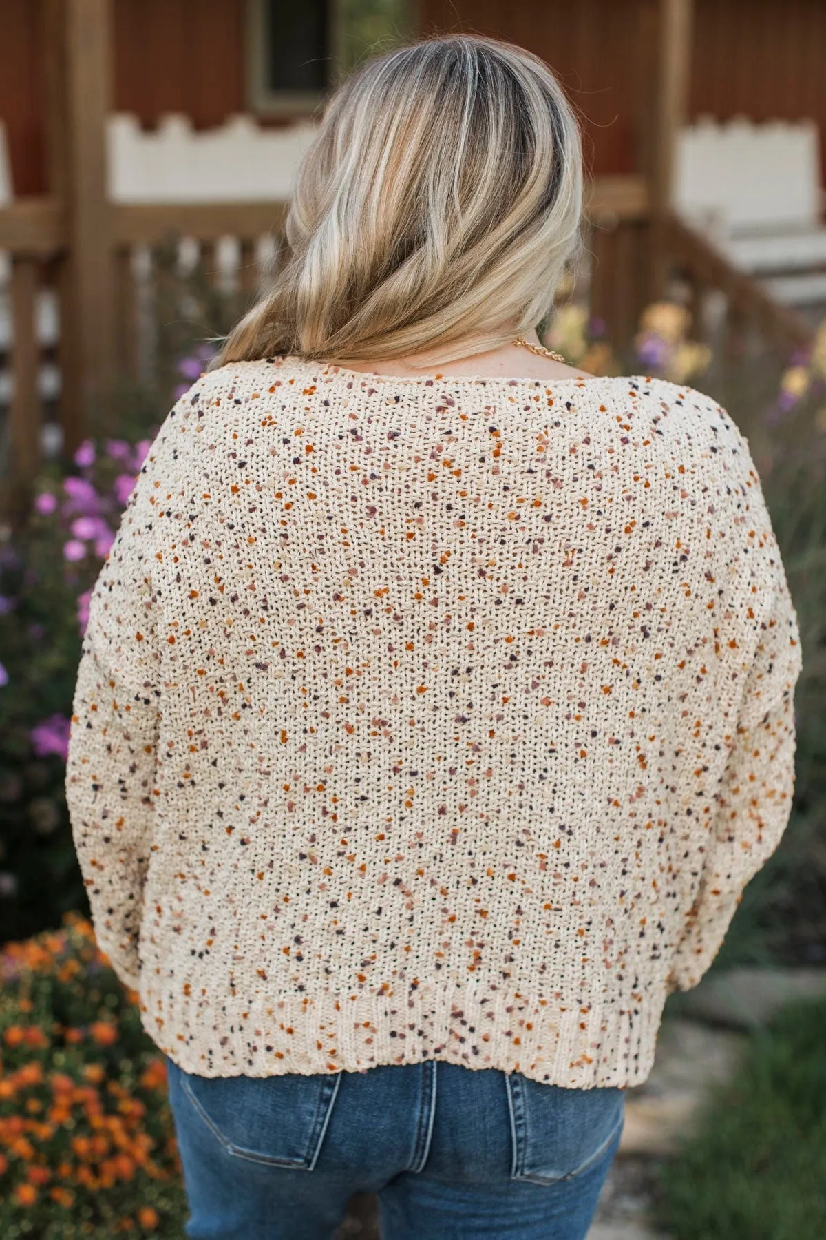 How Forever Feels Confetti Knit Sweater- Oatmeal