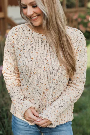 How Forever Feels Confetti Knit Sweater- Oatmeal