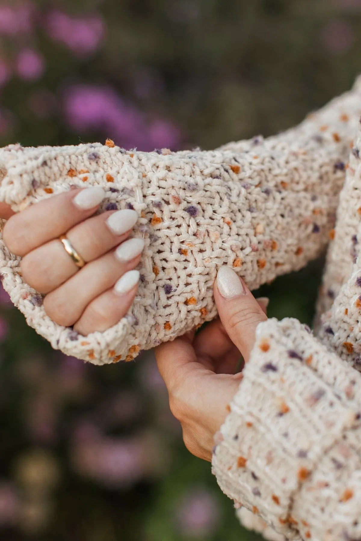 How Forever Feels Confetti Knit Sweater- Oatmeal