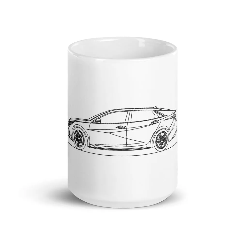 Hyundai Elantra CN7 N-Line Silhouette Mug