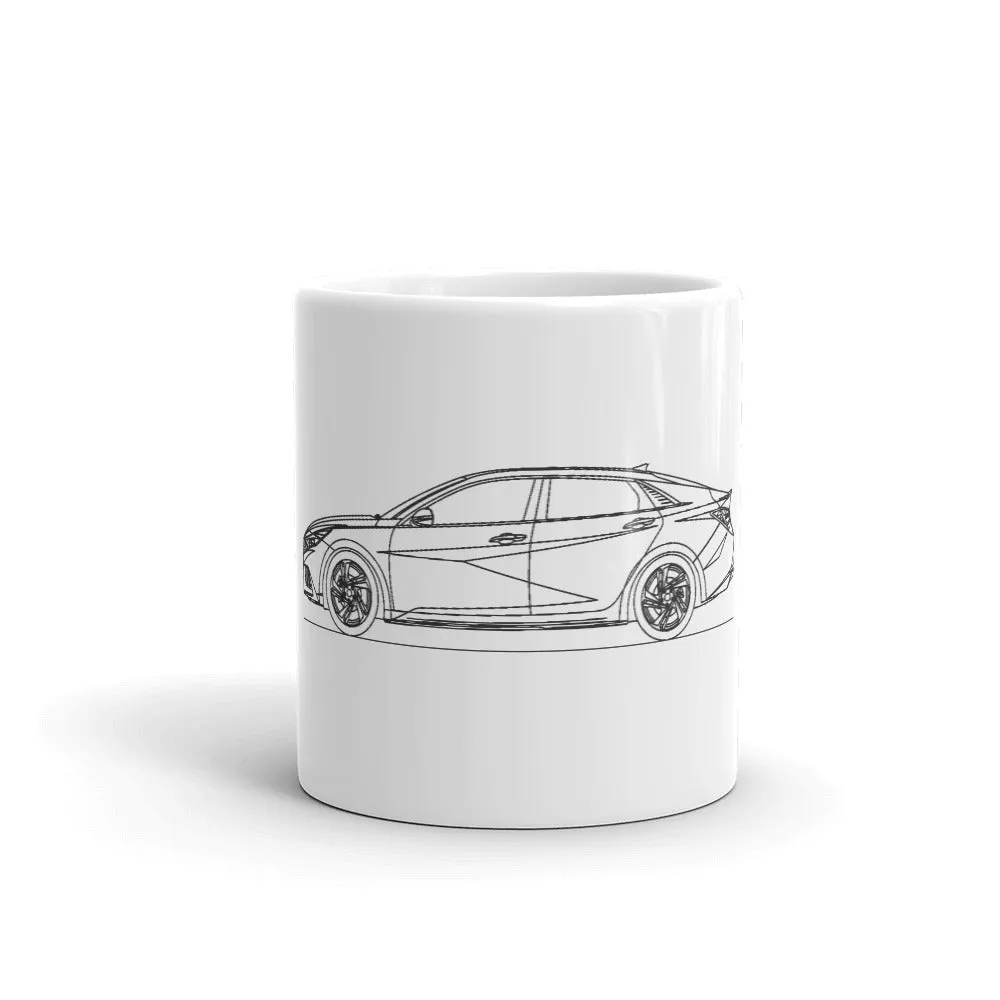 Hyundai Elantra CN7 N-Line Silhouette Mug