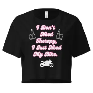 “I Don’t Need Therapy” Dark Colors Crop Top