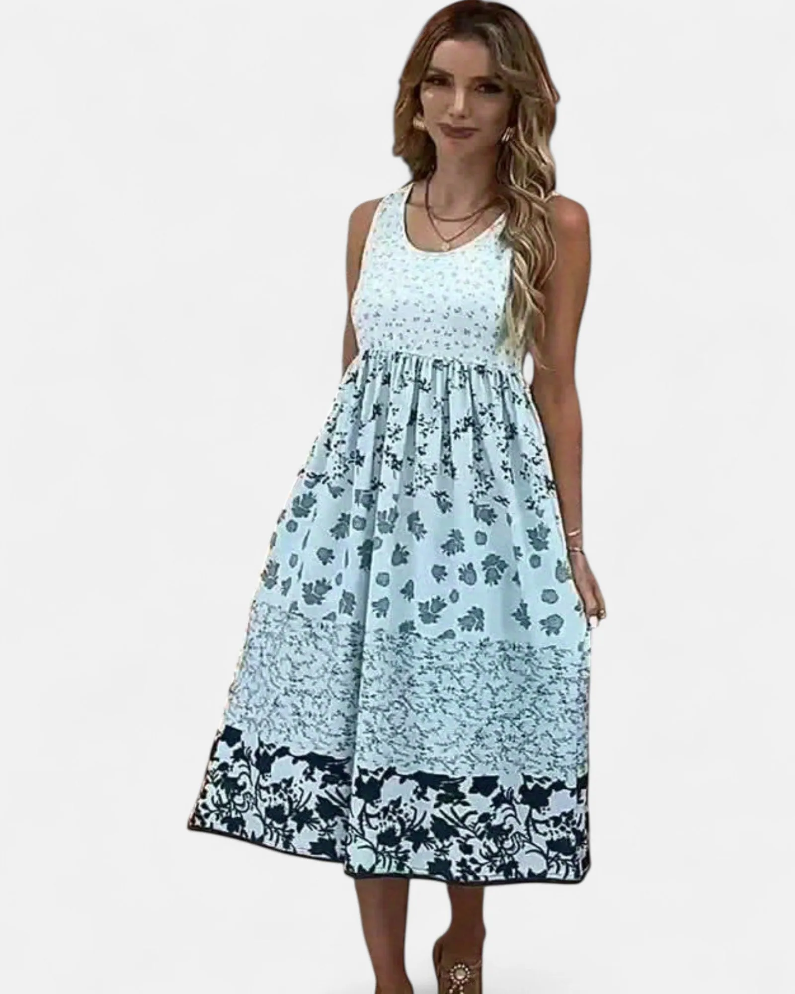 Isabella – Effortless Boho A-Line Midi Dress