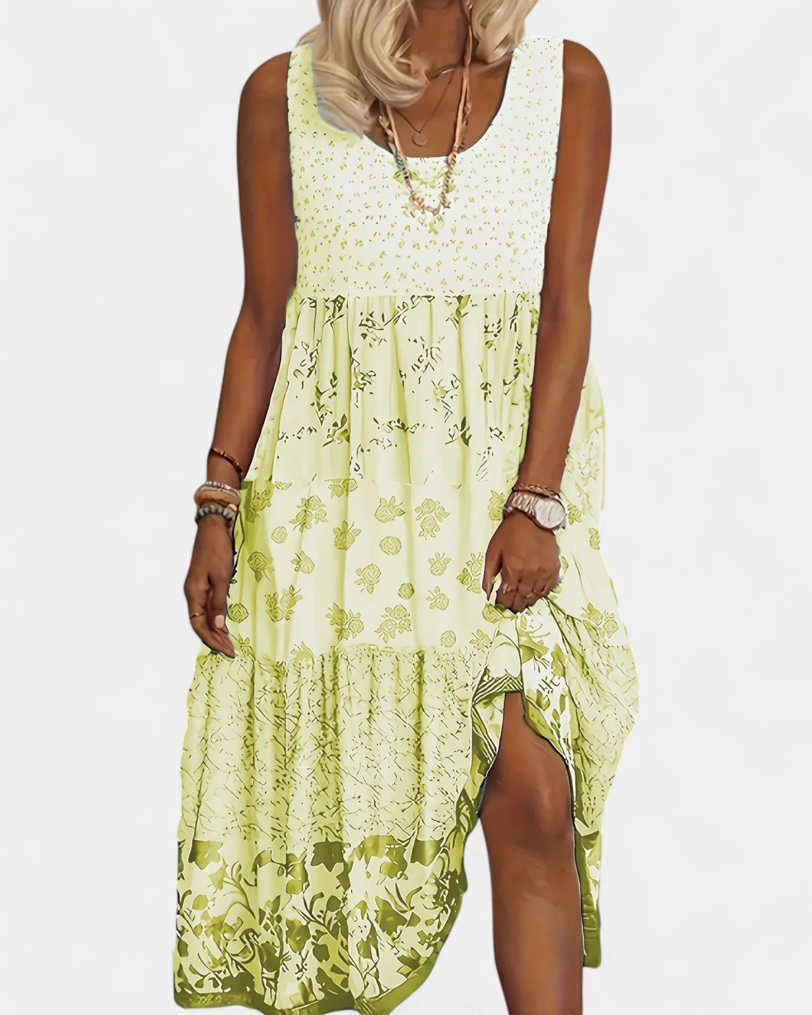 Isabella – Effortless Boho A-Line Midi Dress