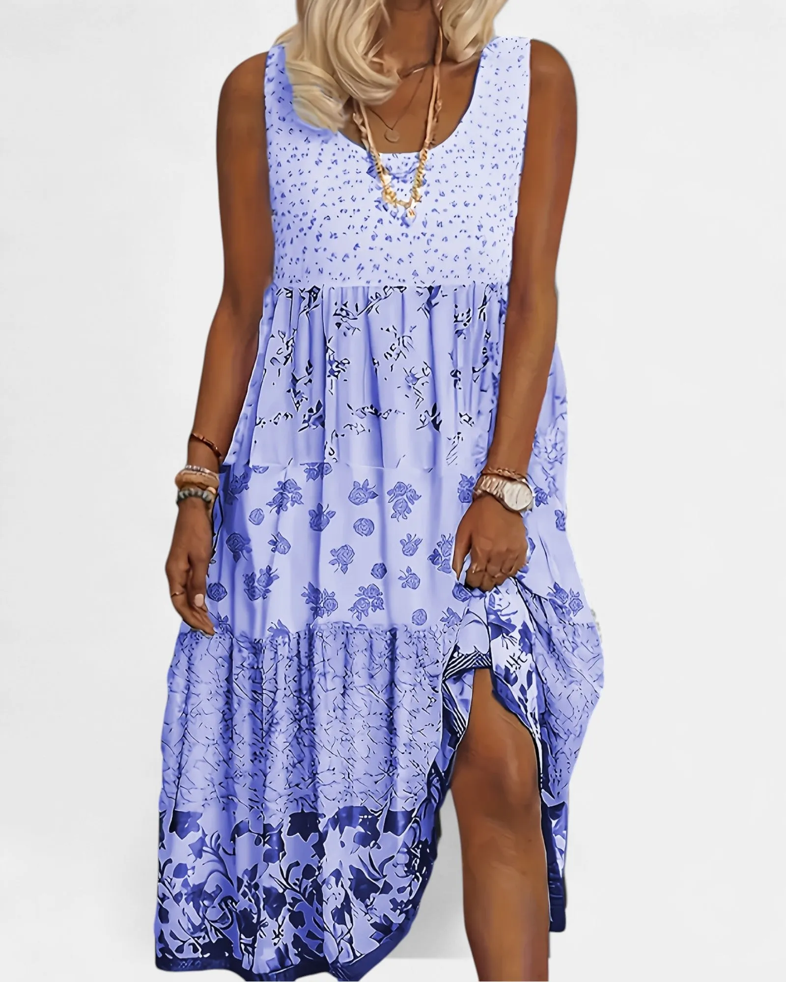 Isabella – Effortless Boho A-Line Midi Dress