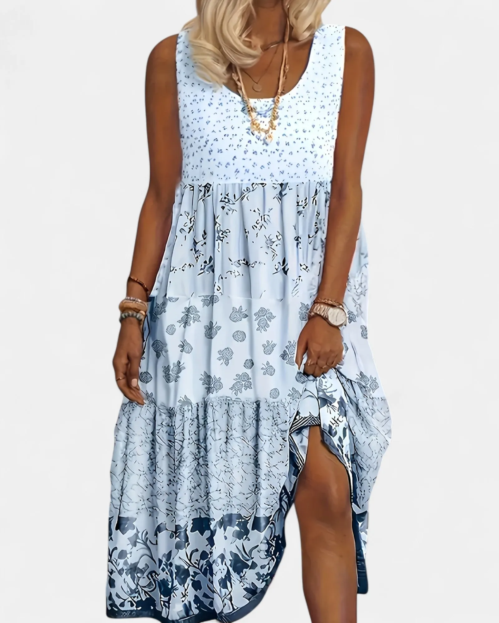 Isabella – Effortless Boho A-Line Midi Dress