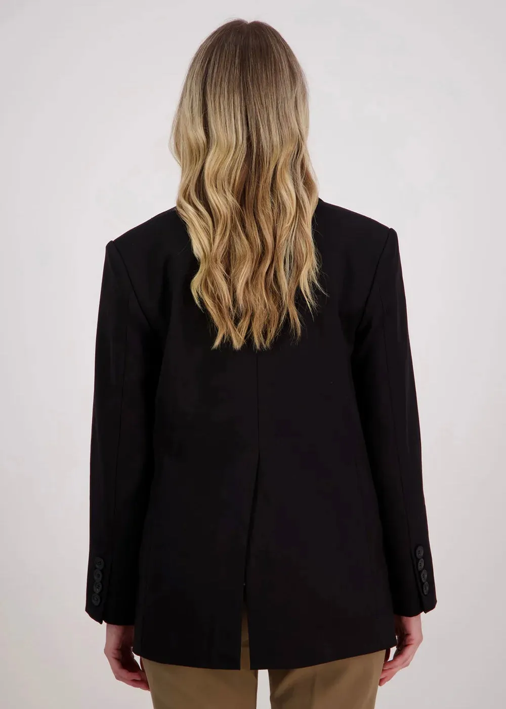 Jacket | Hilary Longline Blazer (Black)