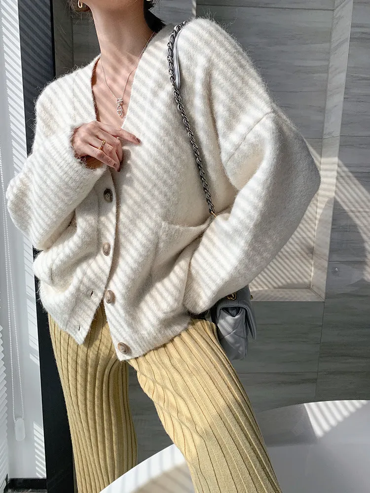 JazzHer Calendre Knit Wide Leg Pants