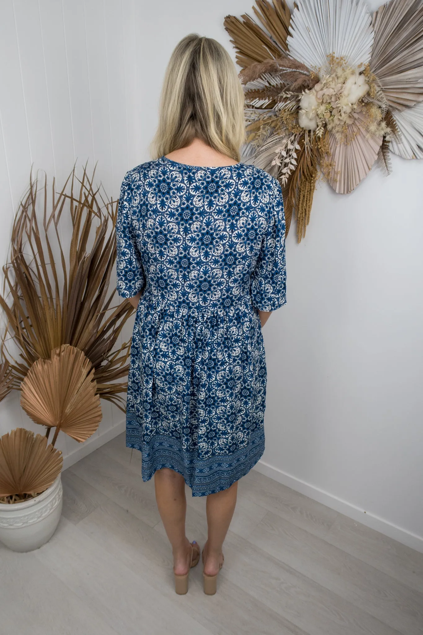 Joelene Dress -Blue