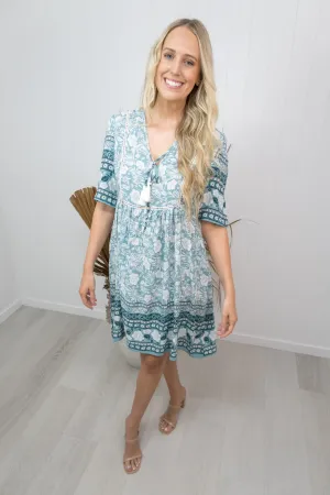 Joelene Dress -Teal