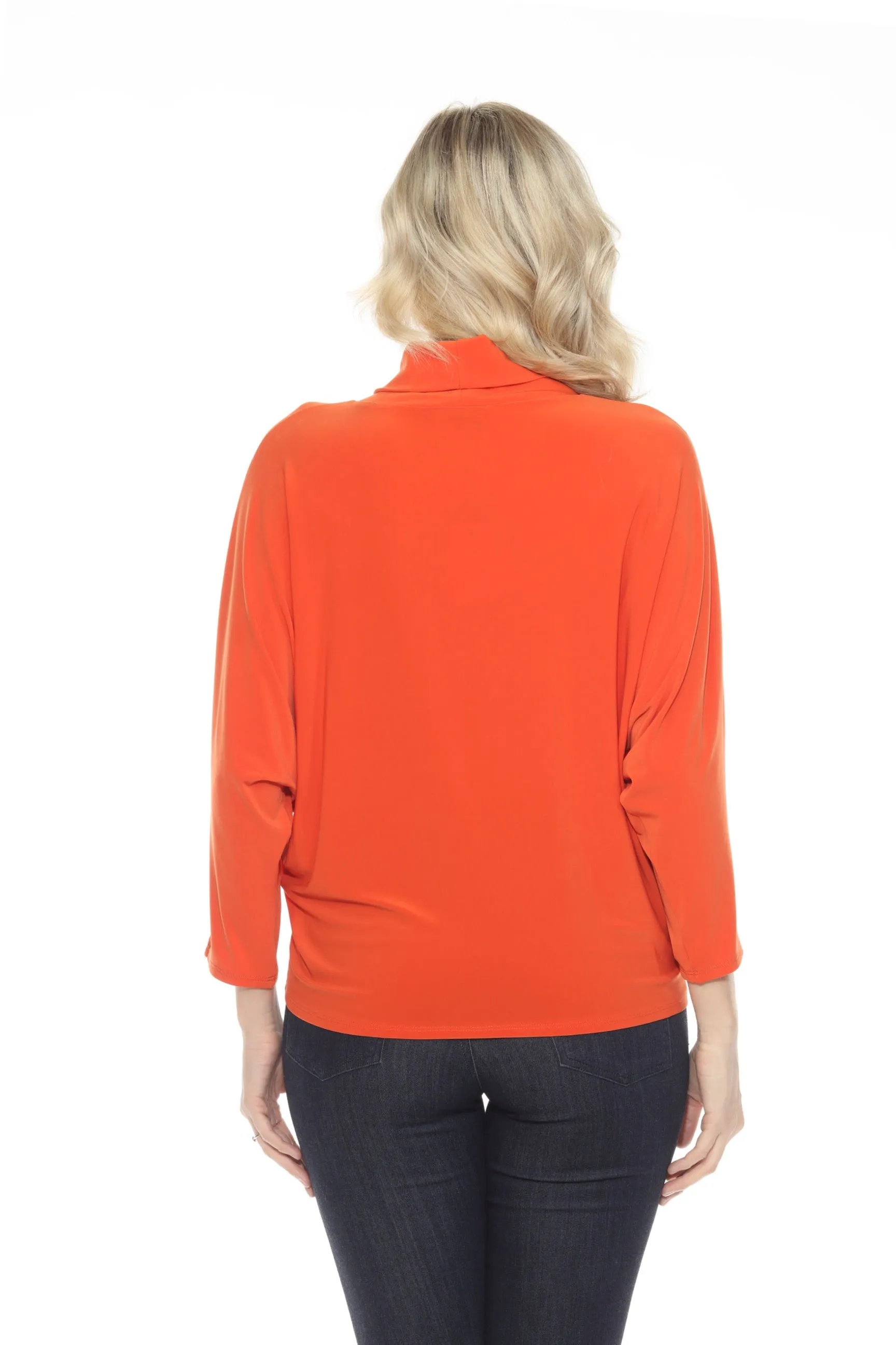 Joseph Ribkoff Cowl Neck Dolman Sleeve Boxy Top 243159