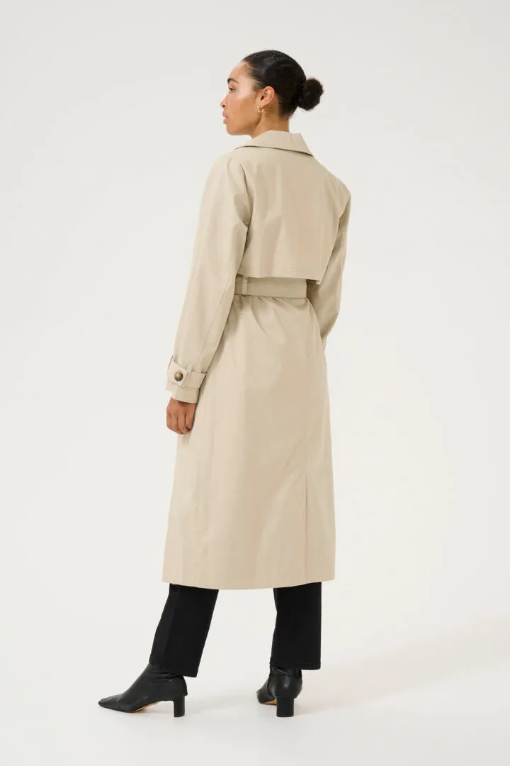 KApatricia Trench Coat - Feather Grey