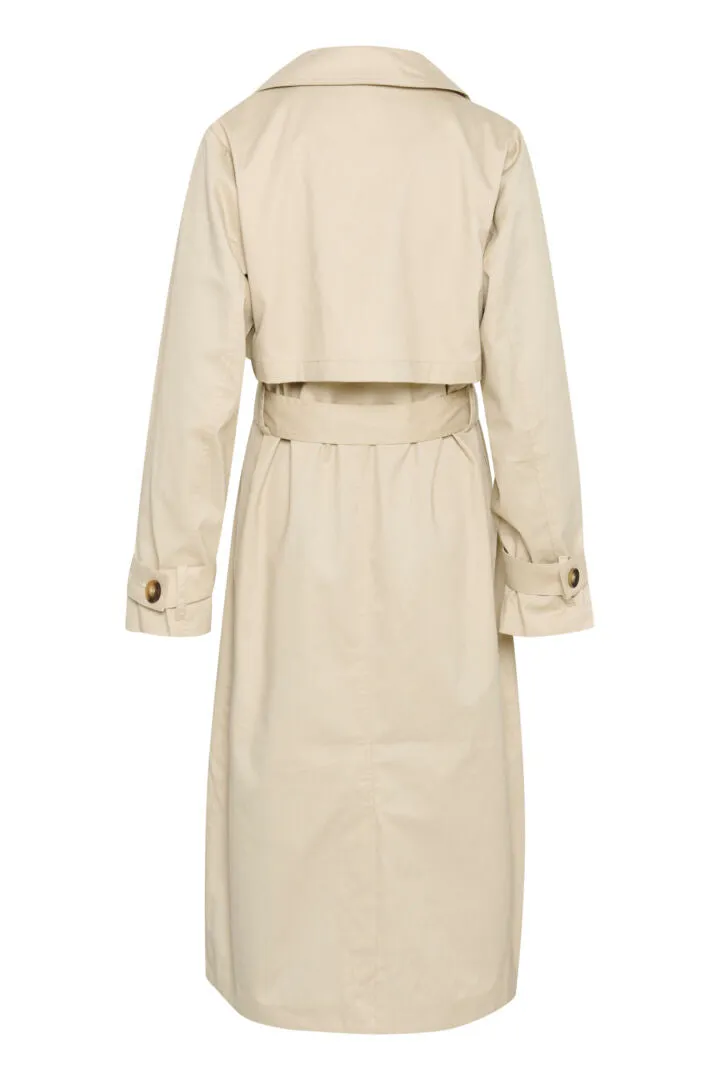 KApatricia Trench Coat - Feather Grey