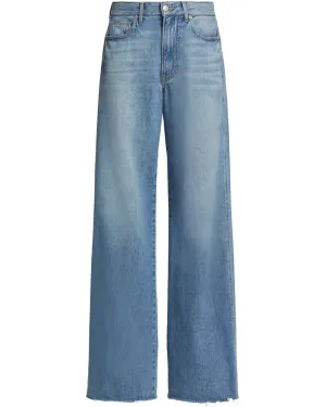 Kasey Mid Rise Wide Leg Jean in Dusted Glare