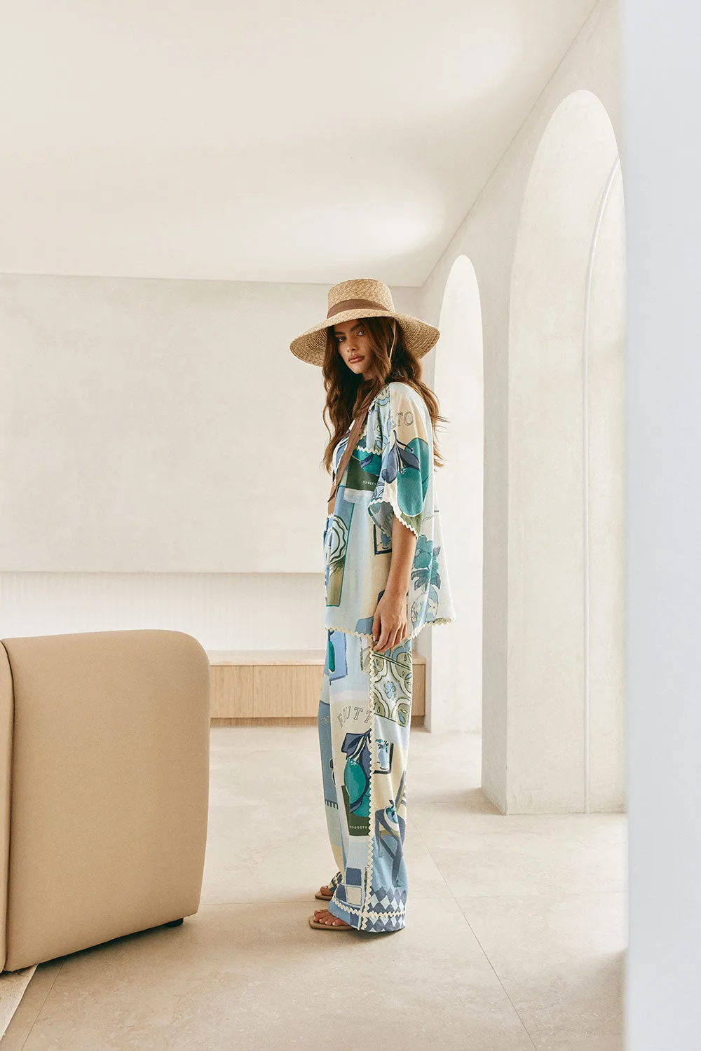 Kelia Shirt - Villagio Blue