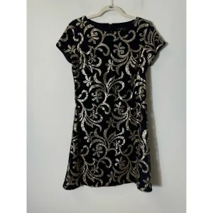 Kensie Dresses Black Cap Sleeves, Knee Length Cocktail Dress Sz 4