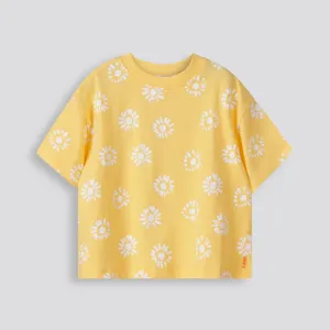 Kids Printed Tee _ 153154 _ Yellow