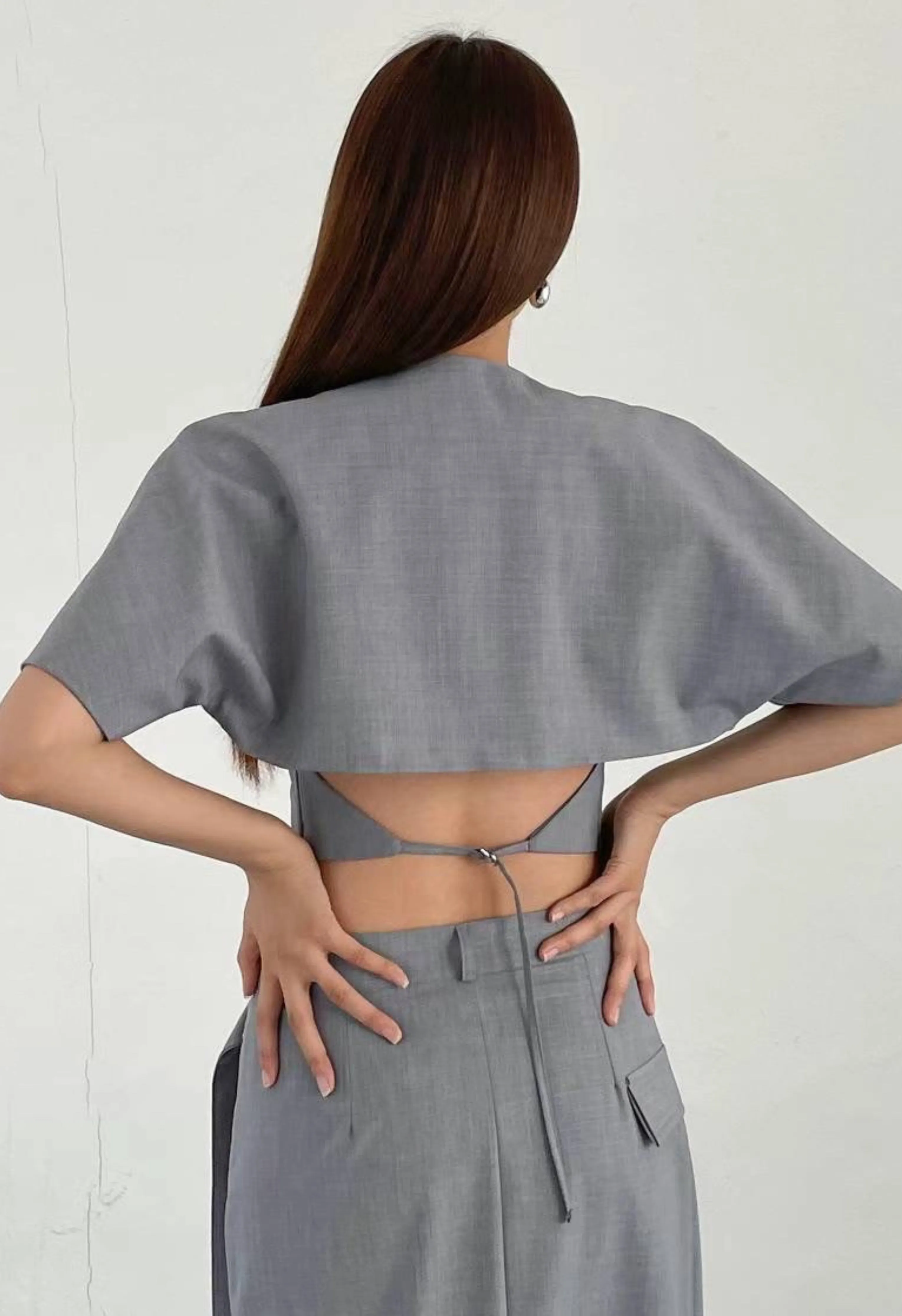 Kingsley Vest Top in Heather Grey