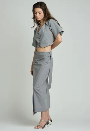 Kingsley Vest Top in Heather Grey