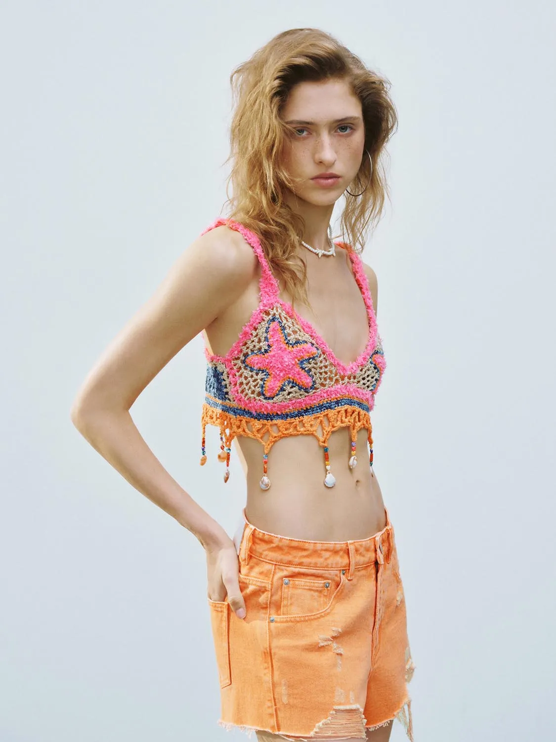 Knitted Cropped Tops
