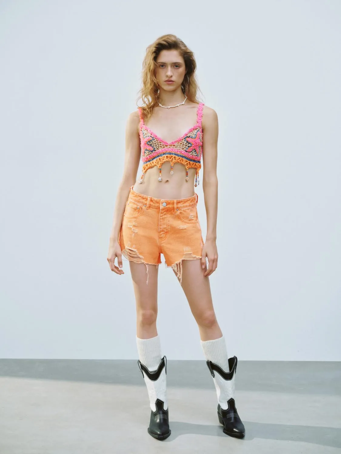 Knitted Cropped Tops