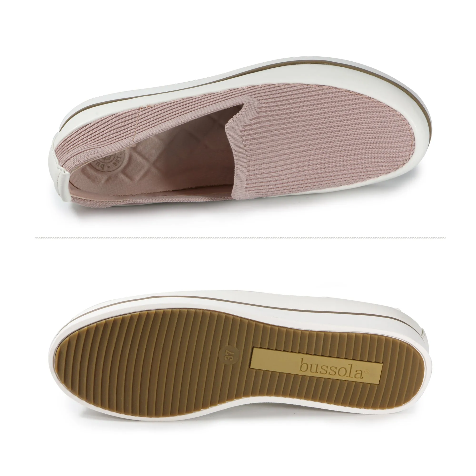 Koln Knit Slip-On Shoes (Rose)