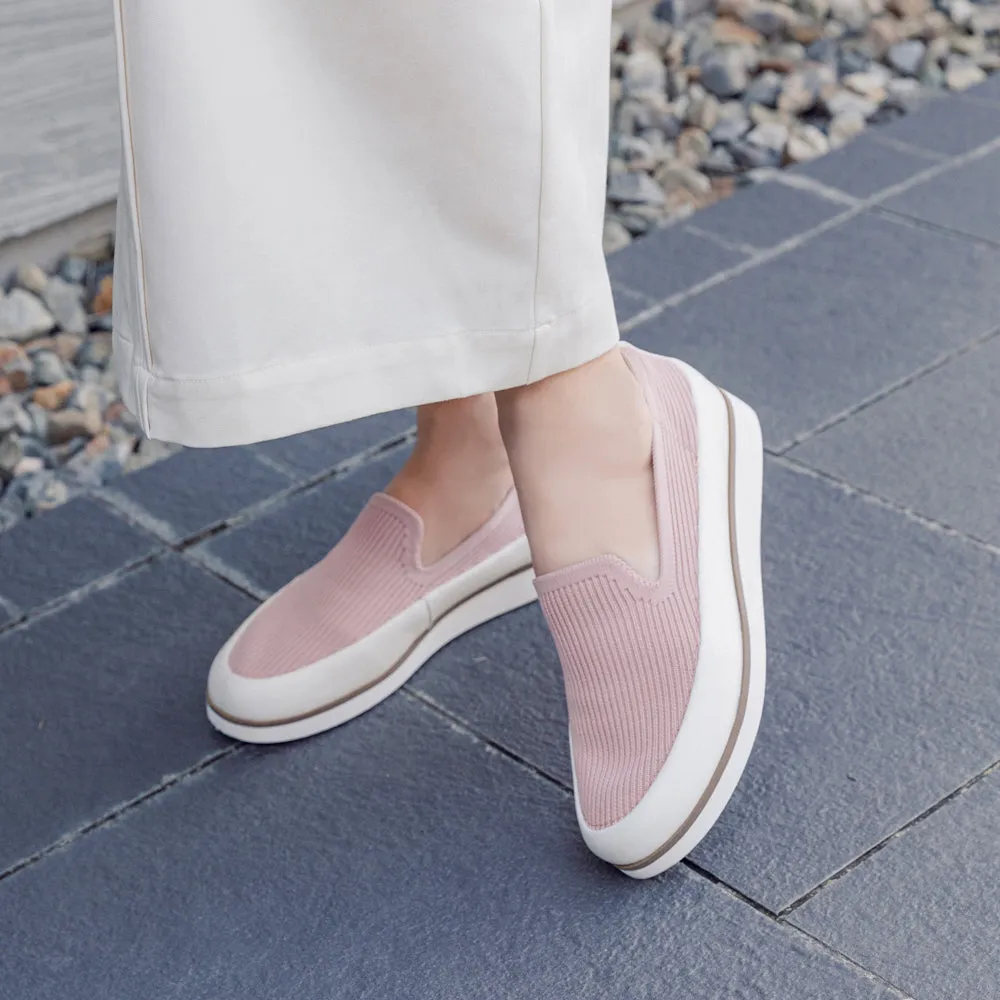 Koln Knit Slip-On Shoes (Rose)