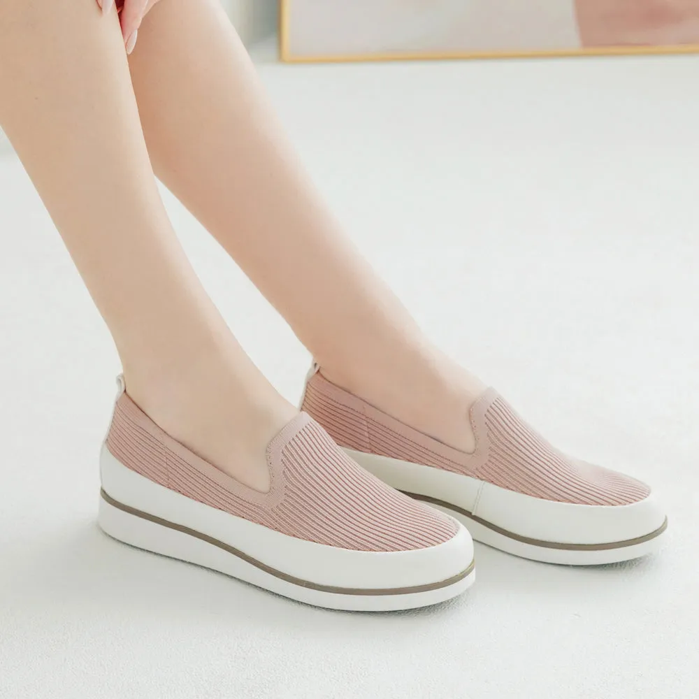Koln Knit Slip-On Shoes (Rose)