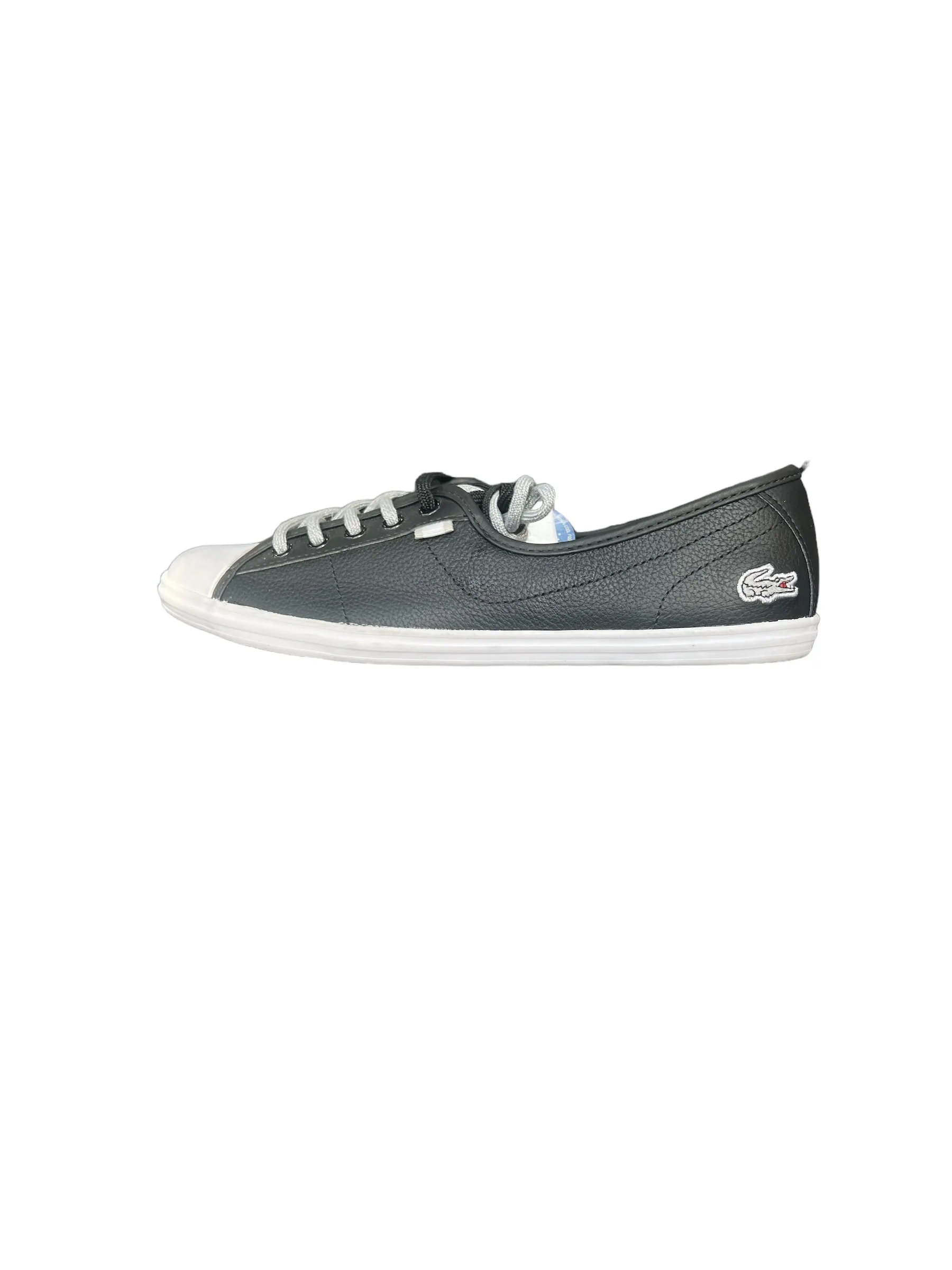 Lacoste Women's Ziane HTB SPW Black Leather Slip Ons