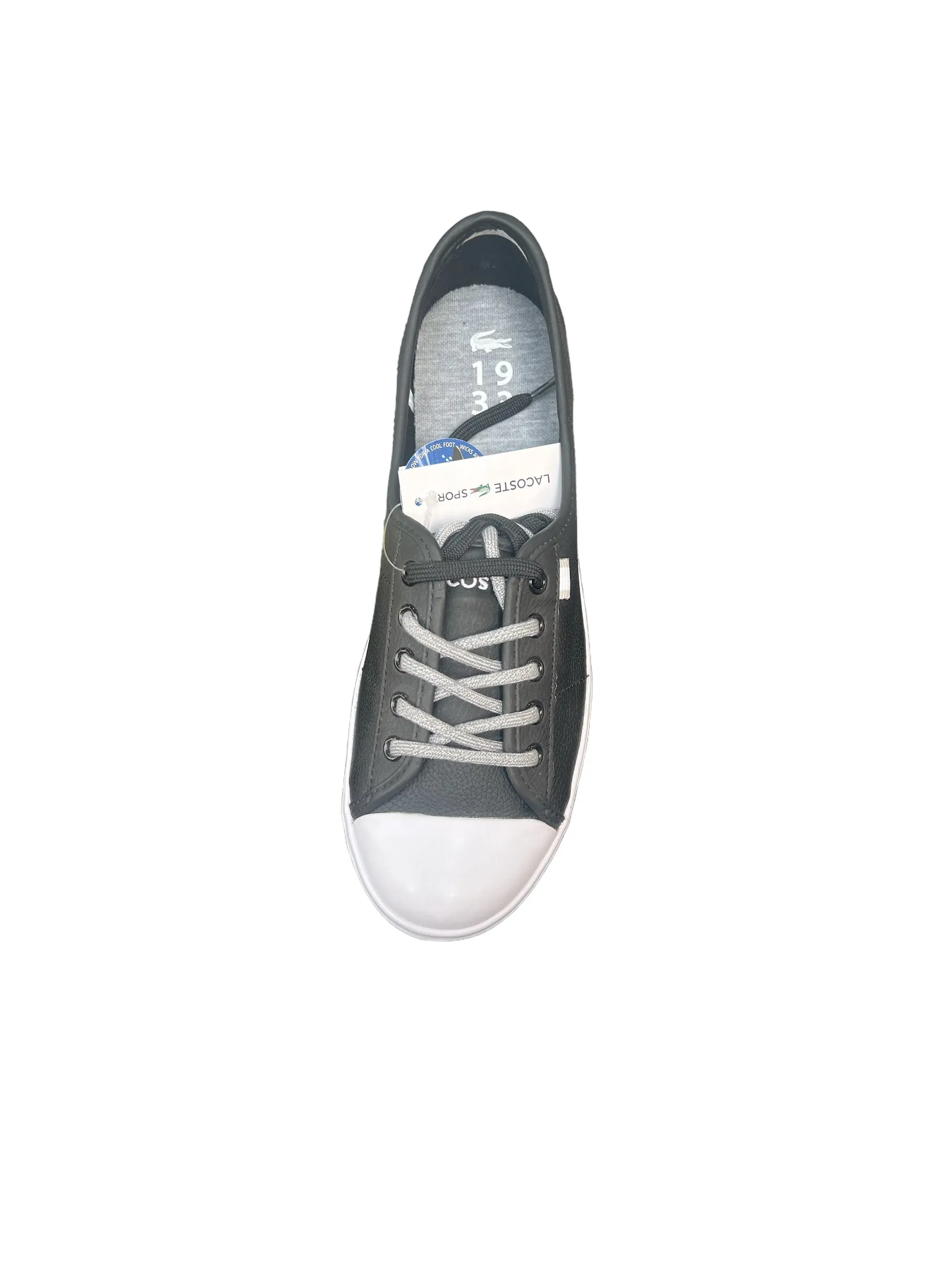 Lacoste Women's Ziane HTB SPW Black Leather Slip Ons