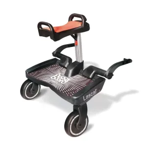 Lascal BuggyBoard Maxi Plus - Black / Red Seat