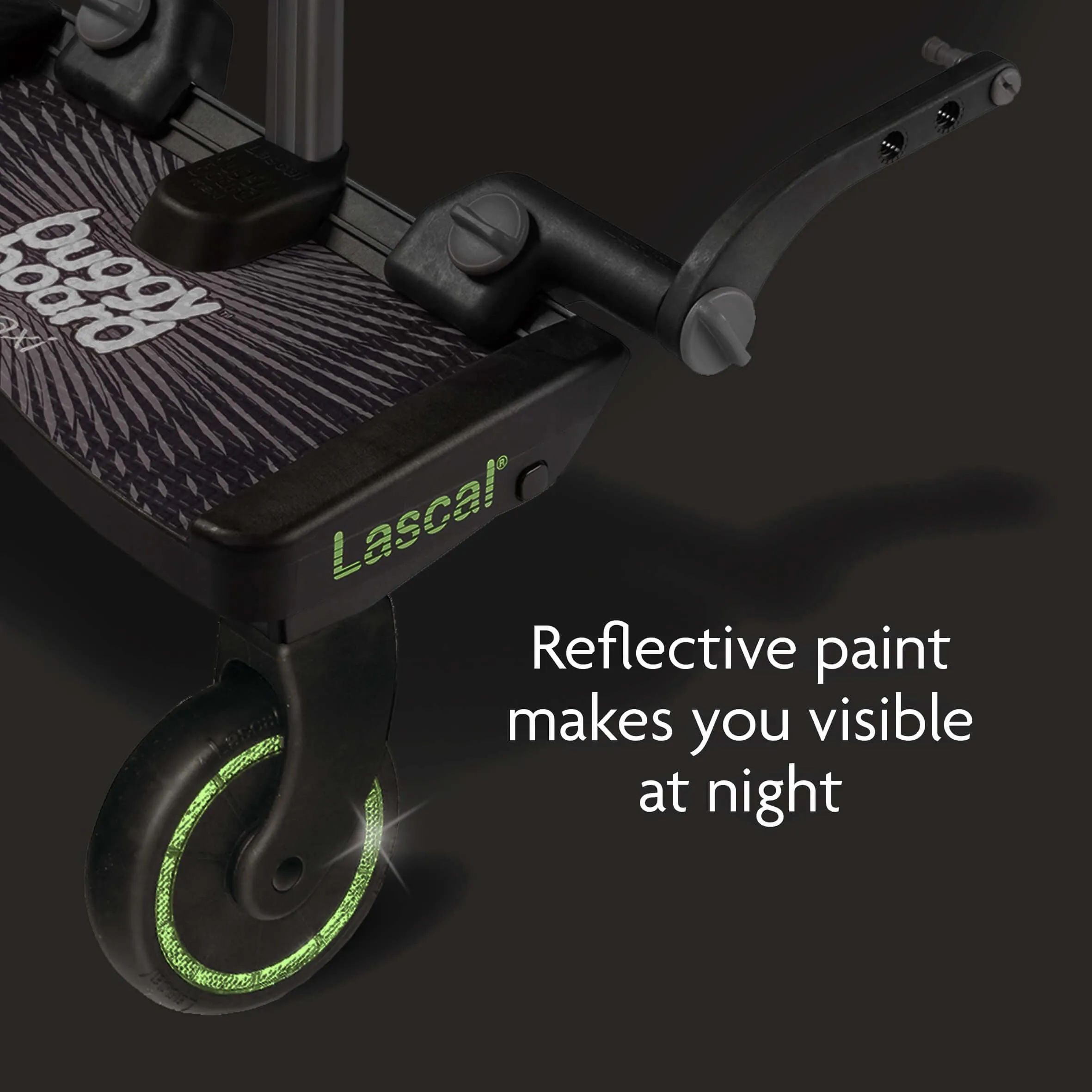 Lascal BuggyBoard Maxi Plus - Black / Red Seat