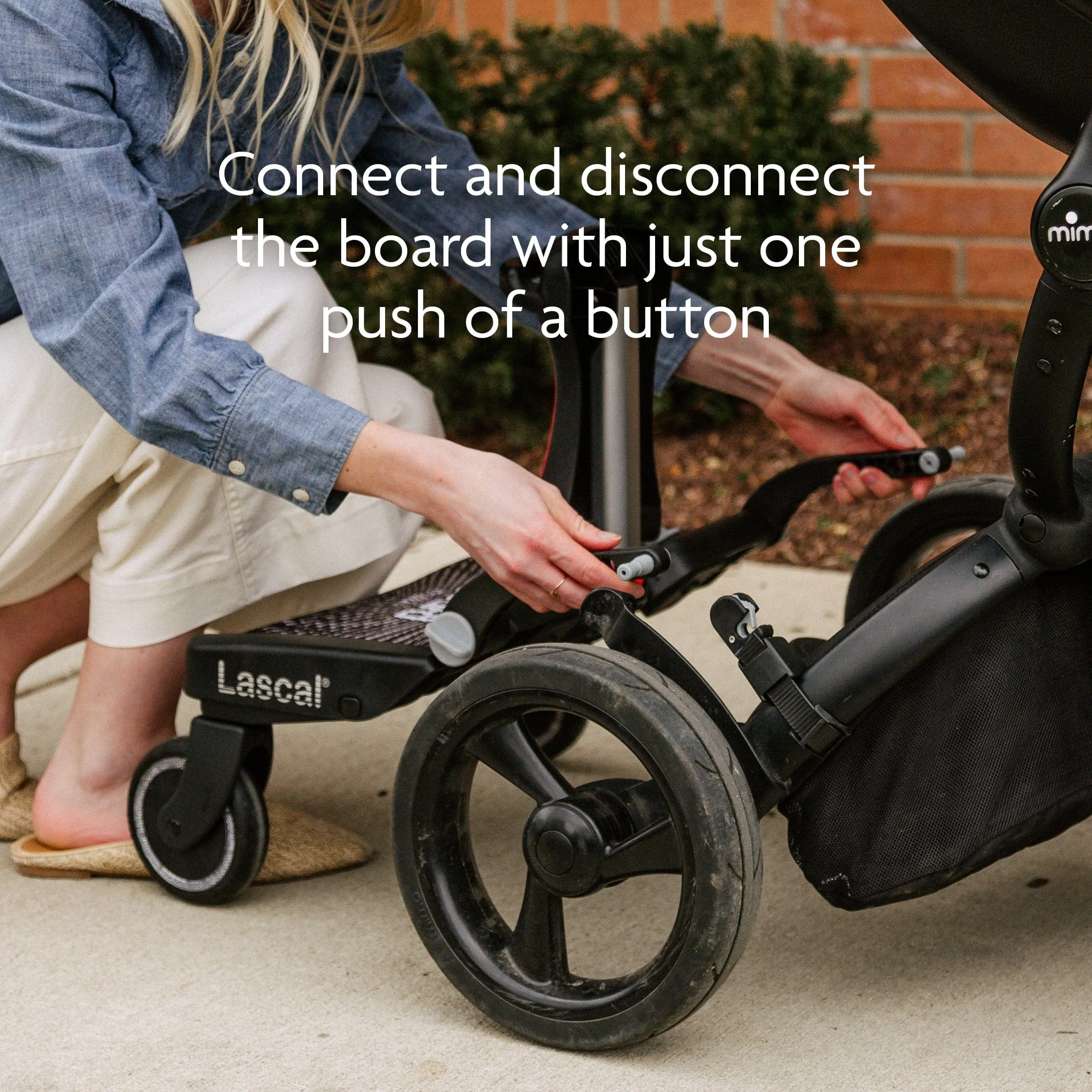 Lascal BuggyBoard Maxi Plus - Black / Red Seat