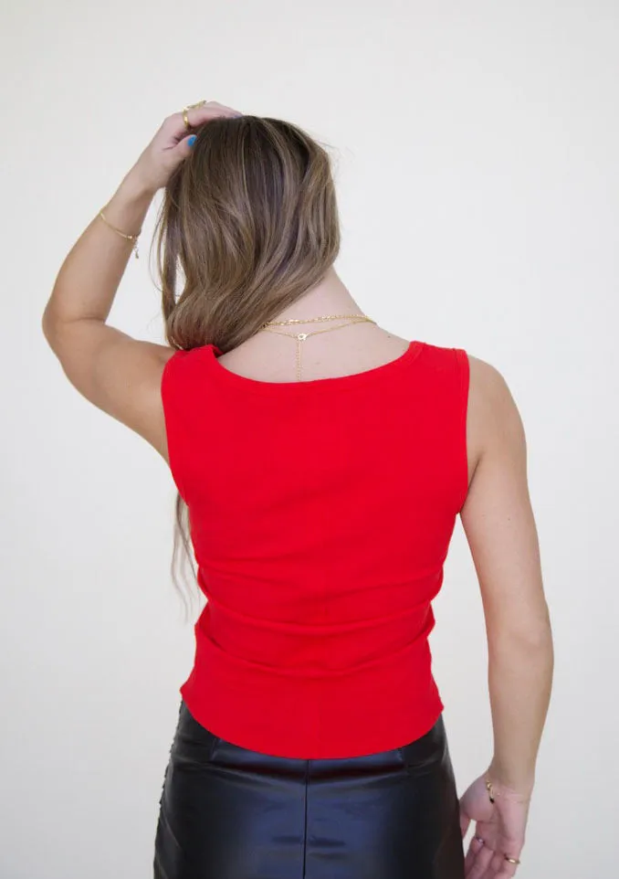 Lauri Tank in Red