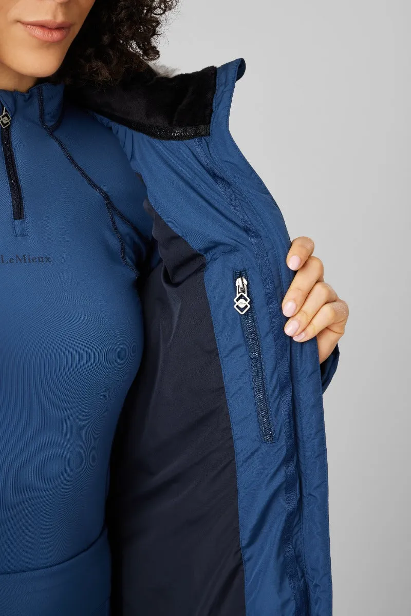 LeMieux Atlantic Blue Harper Longline Puffer Coat - UK 6