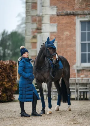 LeMieux Atlantic Blue Harper Longline Puffer Coat - UK 6