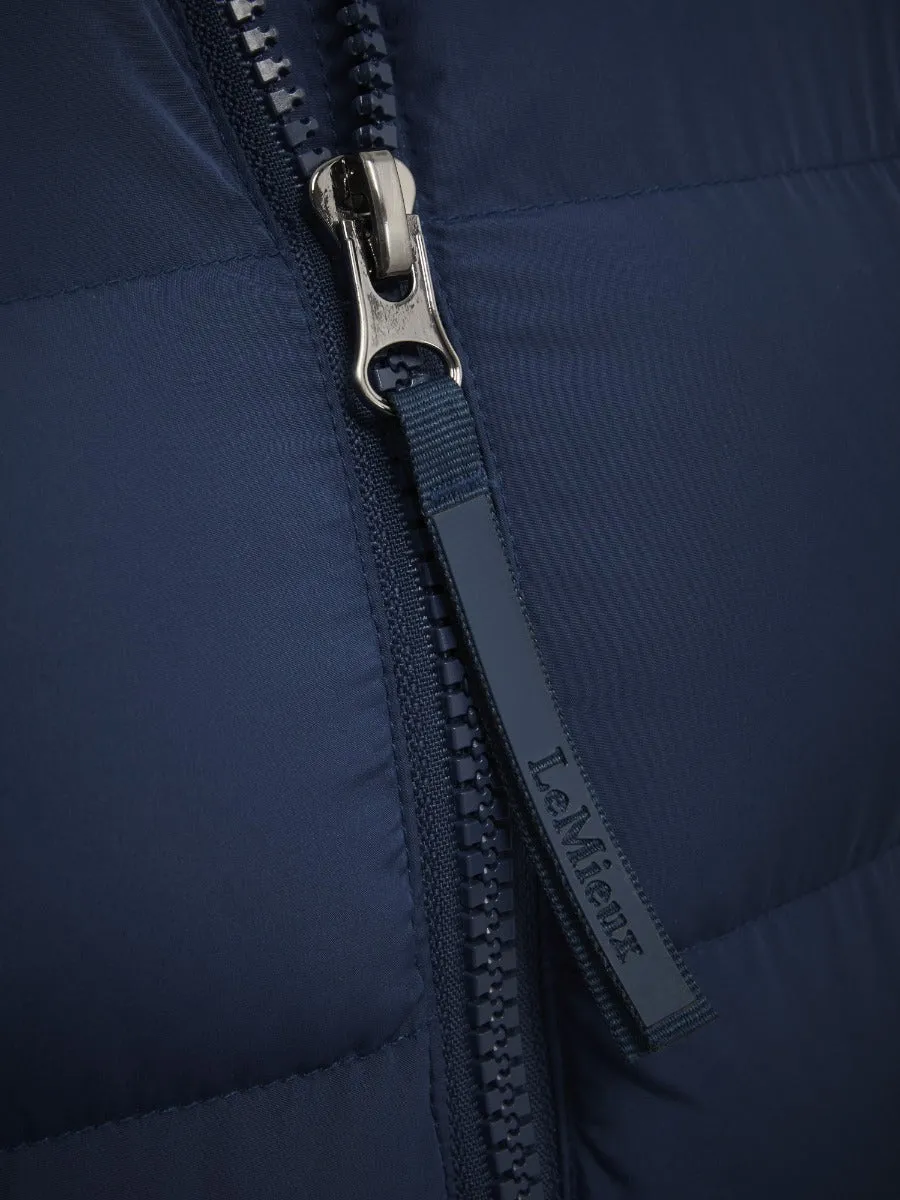 LeMieux Atlantic Blue Harper Longline Puffer Coat - UK 6