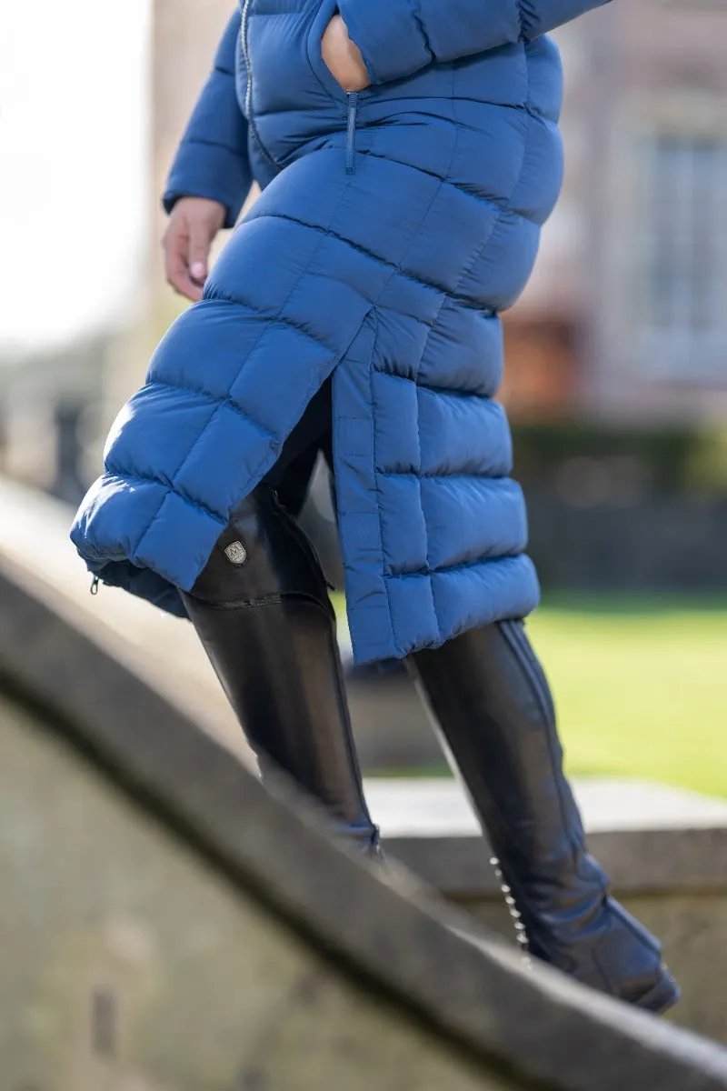LeMieux Atlantic Blue Harper Longline Puffer Coat - UK 6
