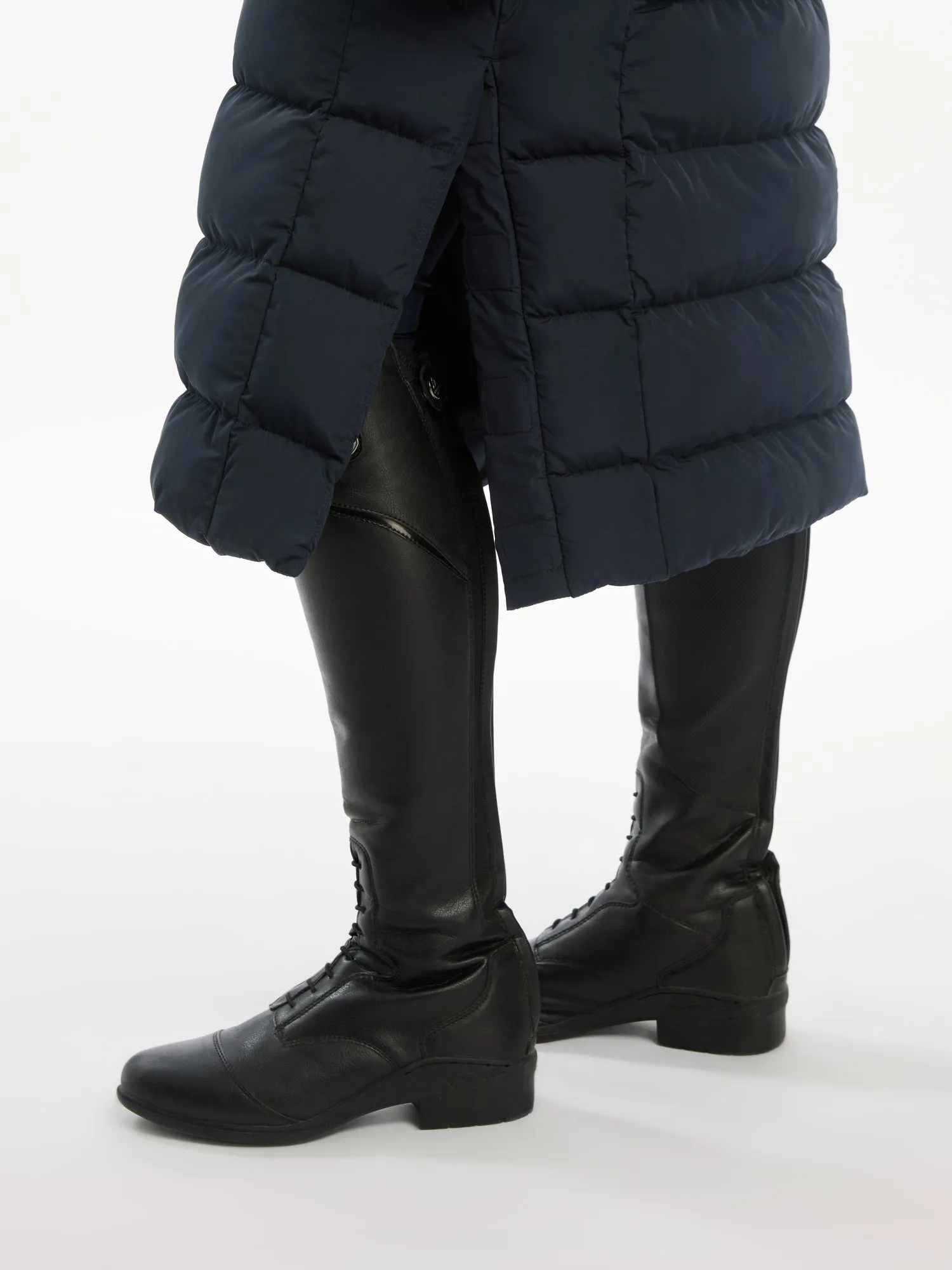 LeMieux Navy Harper Longline Puffer Coat