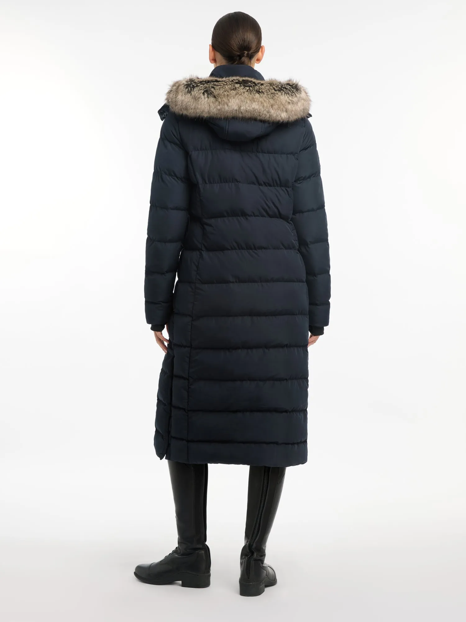 LeMieux Navy Harper Longline Puffer Coat