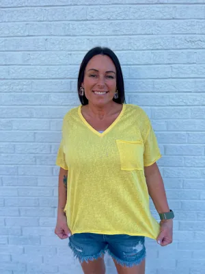 Lemon Drop Boxy Tee