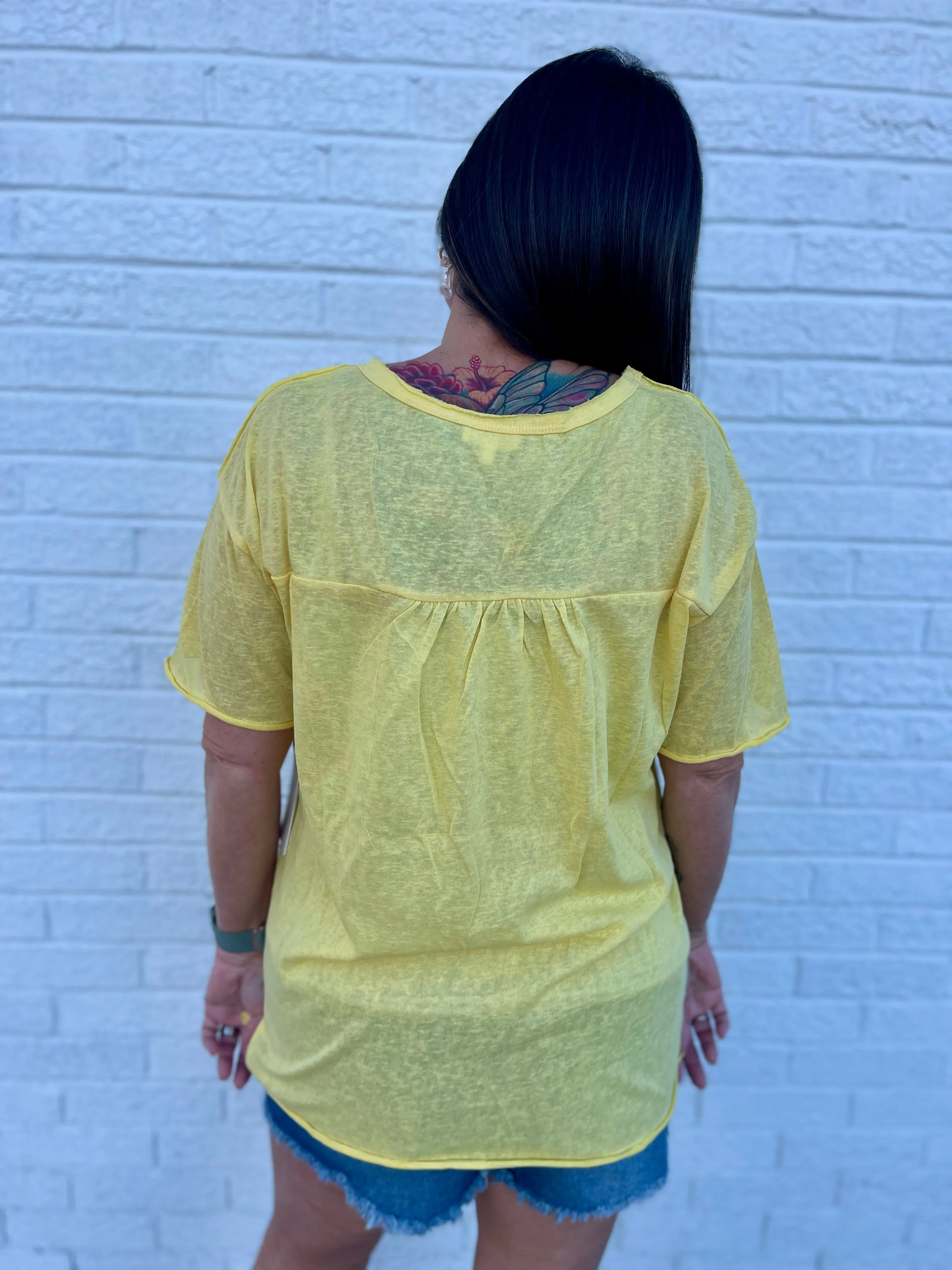 Lemon Drop Boxy Tee