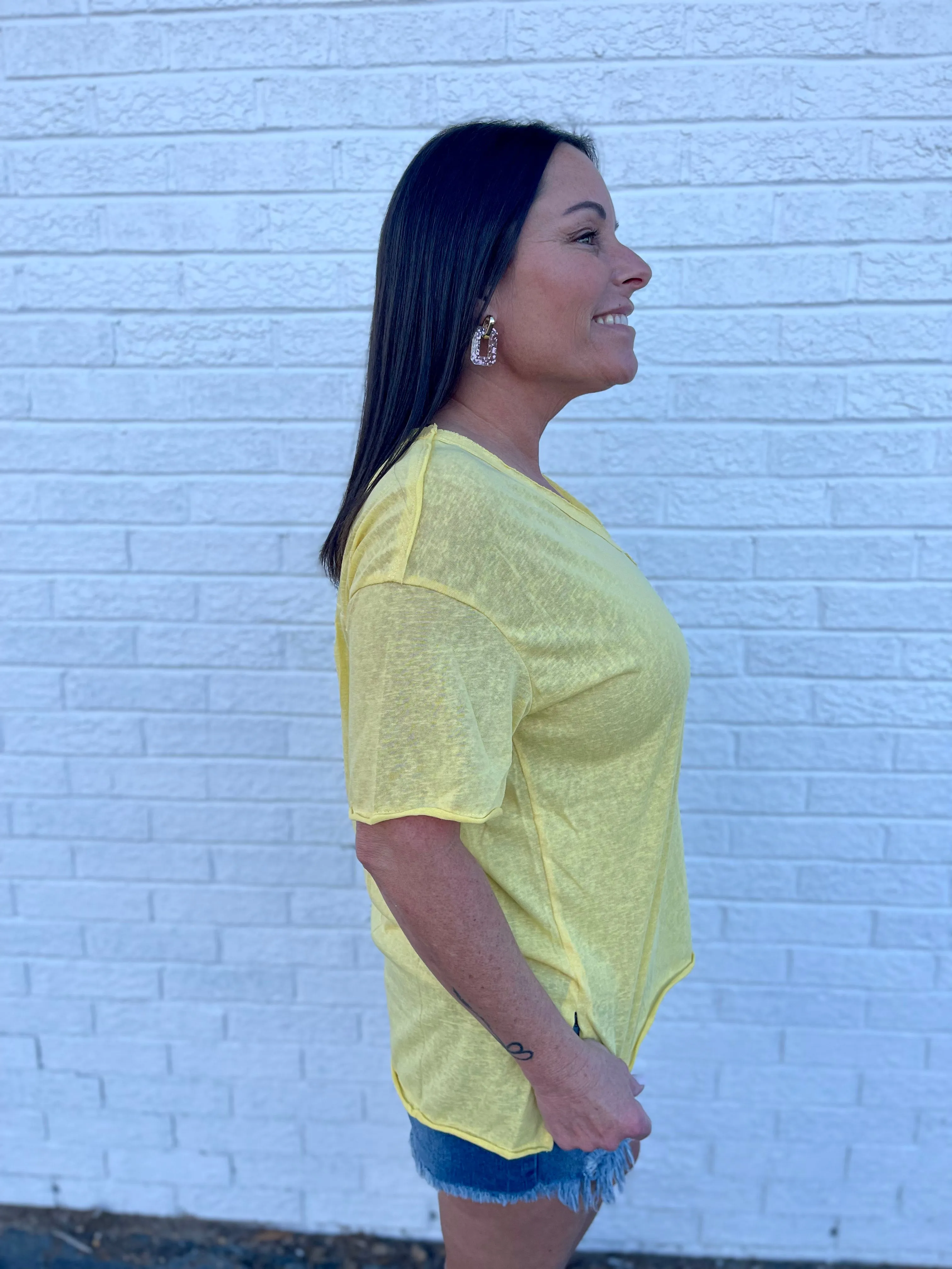 Lemon Drop Boxy Tee